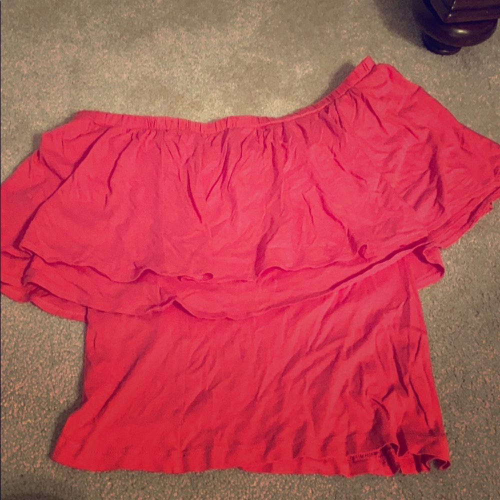 Off shoulder pink Xs Gianni bini top